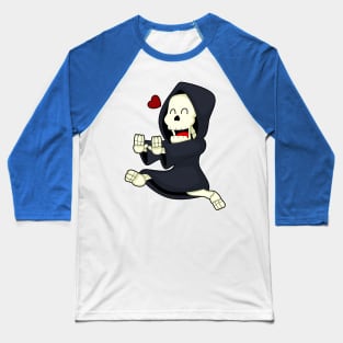 Skeleton Runner Running Baseball T-Shirt